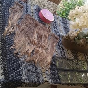 Luxy 20" Ash Brown Balayage Halo + side volume pcs